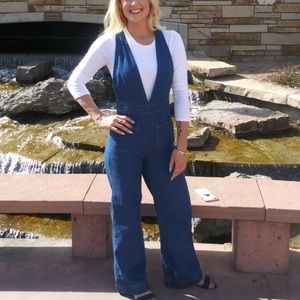 Bell bottom overalls